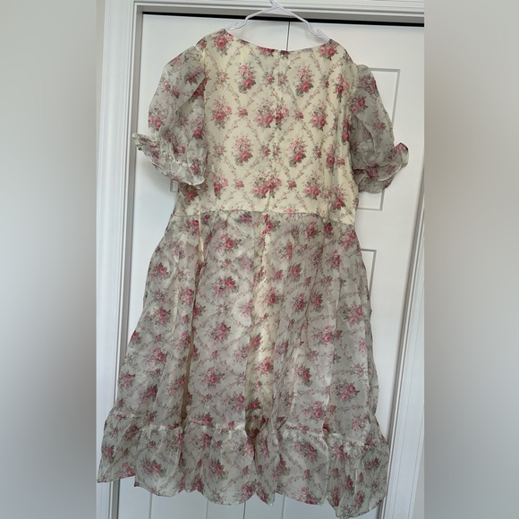 JessaKae Amelia Dress in Cream Floral - Picture 5 of 7